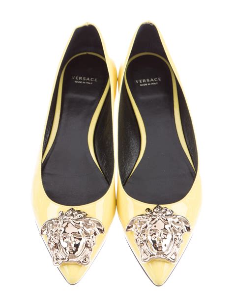 versace medusa pointed toe flat|Versace women's medusa 95.